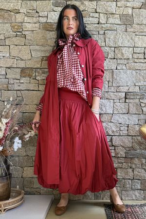 Paloma Peter Pan Frock Coat Sangria